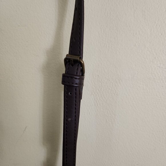 Signature Bohemian Hippie Brown Fringe Leather Blend Crossbody Bag - Picture 6 of 8